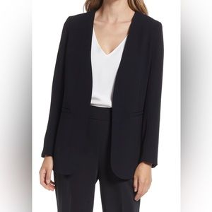 Black Open Blazer